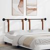 vidaXL Testata appesa Tinta unita Bianco 170 x 55 x 5 cm PU Antico