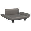 vidaXL Lettino per Cani Grigio 70x45x28 cm in Similpelle