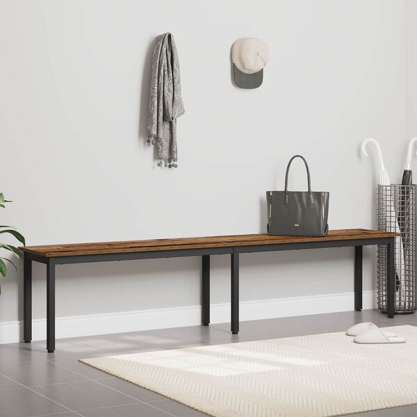 vidaXL panchina Legno vecchio 200 x 35 x 45 cm Legno multistrato