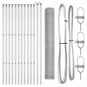 vidaXL Palo della recinzione Argento