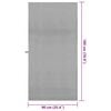 vidaXL Asciugamani Sportivi 2 pcs Grigio scuro 90 x 180 cm
