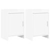 vidaXL Comodini 2 pz Bianco 40 x 30 x 60 cm Legno ingegnerizzato