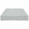 vidaXL Scaffali a Parete 4 pz Grigio Cemento 40x23x3,8 cm in MDF