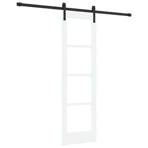 vidaXL Porta scorrevole ORKDAL Bianco e Nero 61 x 198,5 cm