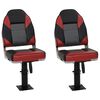 vidaXL Set Sedile da Barca Pieghevole 4 pz con Schienale Alto