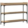 vidaXL Tavolo Consolle rovere artigianale 100 x 30 x 80 cm