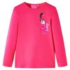 vidaXL Maglietta per Bambini Maniche Lunghe Blu Marino 116