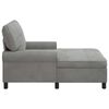 vidaXL Chaise Lounge Grigio chiaro 91 x 157 x 91 cm Velluto