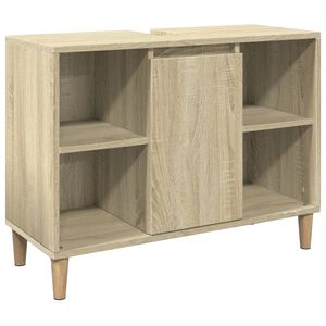 vidaXL Mobile da Bagno Rovere Sonoma 80x33x60 cm in Legno Multistrato
