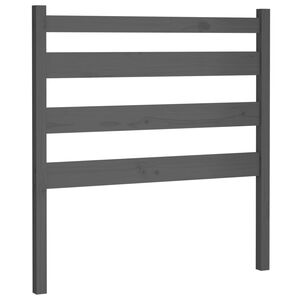 vidaXL Testiera per Letto Grigia 96x4x100 cm in Legno Massello di Pino