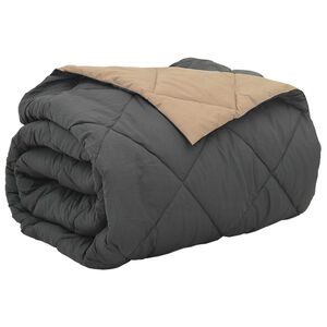 vidaXL Piumone Completo Annuale Antracite e Talpa 200 x 200 cm