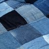 vidaXL Set Cuscini per Divani Pallet 3pz Blu Denim Patchwork