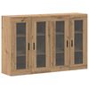 vidaXL Armadi da Muro 2 pz rovere artigianale 69,5 x 34 x 90 cm