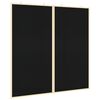 vidaXL Bacheca degli Annunci Nero 80 x 80 x 1.4 cm