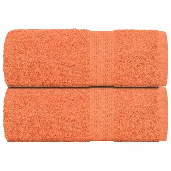 vidaXL Asciugamani da bagno 2 pz FROGN Arancione 30x30 cm 100% Cotone
