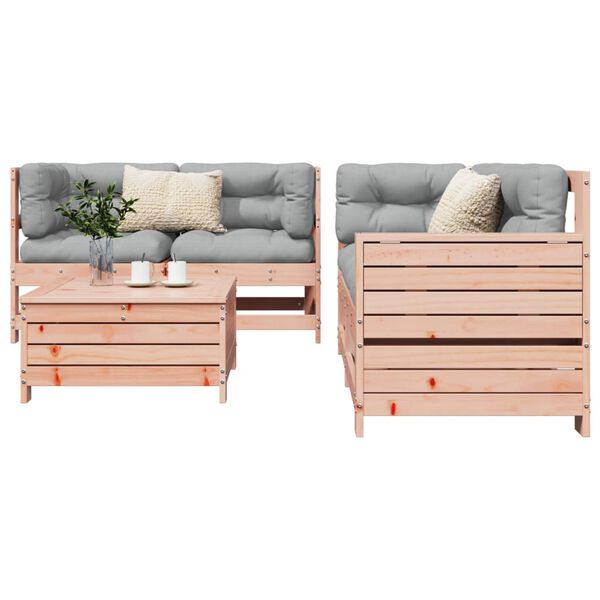 vidaXL Set Divani da Giardino 5 pz in Legno Massello Abete Douglas