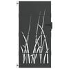 vidaXL Cancello da giardino con blocco Nero 85 x 200 cm