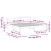 vidaXL Struttura del letto Marrone cerato 200 x 200 cm Pino massello