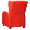 vidaXL Poltrona Wing Back Elettrica Massaggiante Rossa in Similpelle