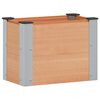 vidaXL Letto rialzato da giardino Marrone 50 x 30 x 36 cm alluminio