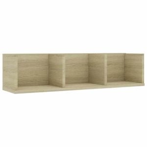 vidaXL Scaffale Porta CD a Parete Rovere Sonoma 75x18x18cm Multistrato