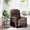 vidaXL Poltrona Reclinabile Elettrica Marrone in Similpelle