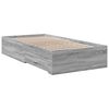 vidaXL Giroletto Cassetti Grigio Sonoma 90x200 cm Legno Multistrato