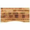 vidaXL Piano Scrivania con Curva 110x50x2,5cm Massello Grezzo di Mango
