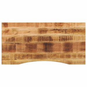 vidaXL Piano Scrivania con Curva 110x50x2,5cm Massello Grezzo di Mango