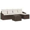 vidaXL Set di divani con cuscino 6 pcs polyrattan