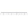 vidaXL Gabbia Polli con Tetto Antracite 1003x98x90 cm Acciaio Zincato