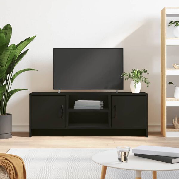 vidaXL Mobile Porta TV Nero 102x30x37,5 cm in Legno Multistrato