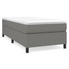 vidaXL Struttura Letto a Rete a Molle Grigio Scuro 90x190 cm Tessuto