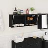 vidaXL Mobile da Bagno a Parete Nero 100x25x40 cm in Truciolato