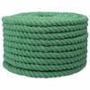 vidaXL Corda di Cotone 20 mm 100 m Verde 100% Cotone