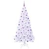 vidaXL Albero di Natale artificiale Bianco 210 cm PVC e Acciaio