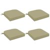 vidaXL Cuscini per sedile a 4 pezzi SOEST 4 pz 100% Poliestere