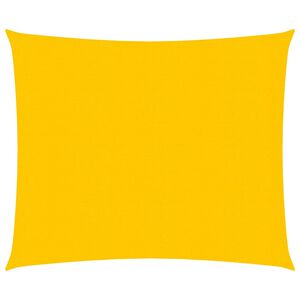 vidaXL Vela Parasole 160 g/m&sup2; Quadrata Giallo 4x4 m in HDPE