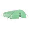 vidaXL Serra con Telaio in Acciaio Verde 84 m&sup2; 14x6x2,85 m