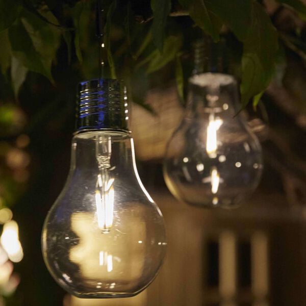 Luxform Luci LED Solari per Feste in Giardino 2 pz Trasparente