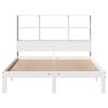 vidaXL Letto Libreria senza Materasso Bianco 140x200 cm Legno di Pino