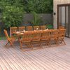 vidaXL Set da Pranzo da Giardino 13 pz 280x90x75 cm Massello di Acacia