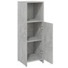 vidaXL Mobile da Bagno Grigio Cemento 30x30x95 cm in Legno Multistrato