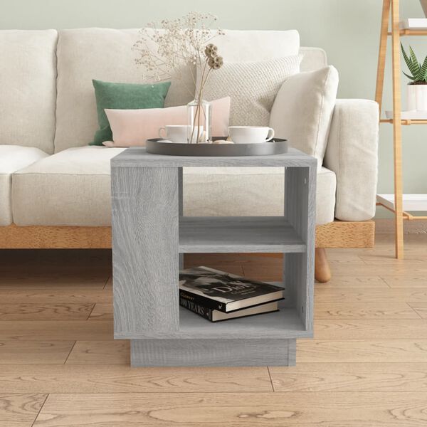 vidaXL Tavolino da Salotto Grigio Sonoma 40x40x43 cm Legno Multistrato