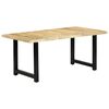 vidaXL Tavolo da Pranzo 180x90x76 cm in Legno Massello di Mango