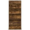 vidaXL Scaffale per riviste Rovere fum&eacute; 70 x 41 x 156 cm