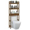 vidaXL Rastrelliera da Bagno Ambra 63x26x171 cm Legno Massello Pino