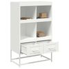 vidaXL Credenza Bianca 68x39x111,5 cm Acciaio