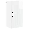 vidaXL Armadietto a muro LUCCA Bianco Lucido 40 x 31 x 80 cm