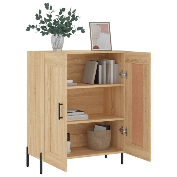 vidaXL Credenza Rovere Sonoma 69,5x34x90 cm in Legno Multistrato